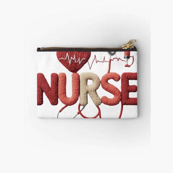 Item preview,  Knitted Nurse Sublimation Design with Heartbeat Stethoscope and Syringe designed and sold by sanorastyle.