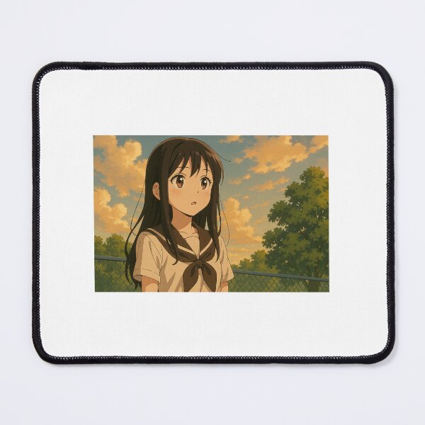 Item preview, Anime Sunset Girl – Aesthetic School Uniform Art designed and sold by ZolaDesings.