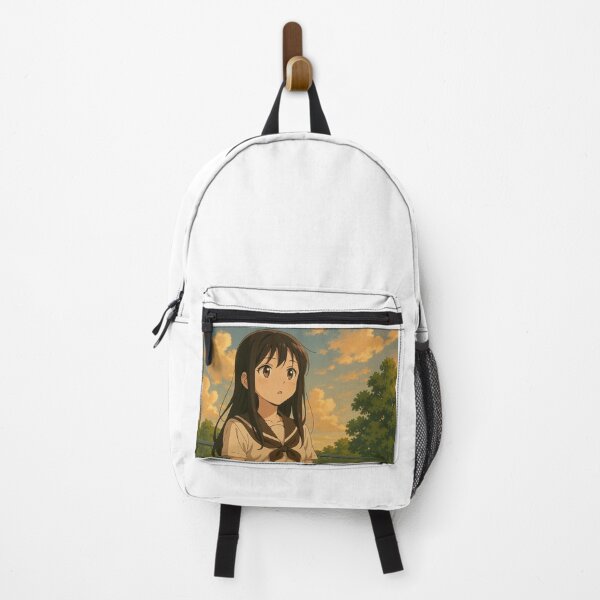 Item preview, Anime Sunset Girl – Aesthetic School Uniform Art designed and sold by ZolaDesings.