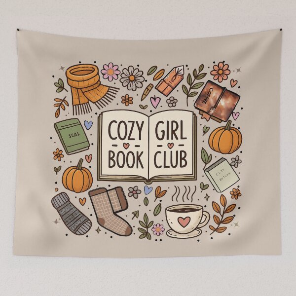 Item preview, Cozy Girl Book Club!! - Cozy Girl Book Club - Book Girl Club - Book-Loving Girl designed and sold by SoffyLee586.