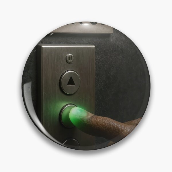 Item preview, Neon Area 51 Alien Finger Pushing Elevator Button designed and sold by Maria Dryfhout.