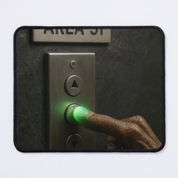 Item preview, Neon Area 51 Alien Finger Pushing Elevator Button designed and sold by Maria Dryfhout.