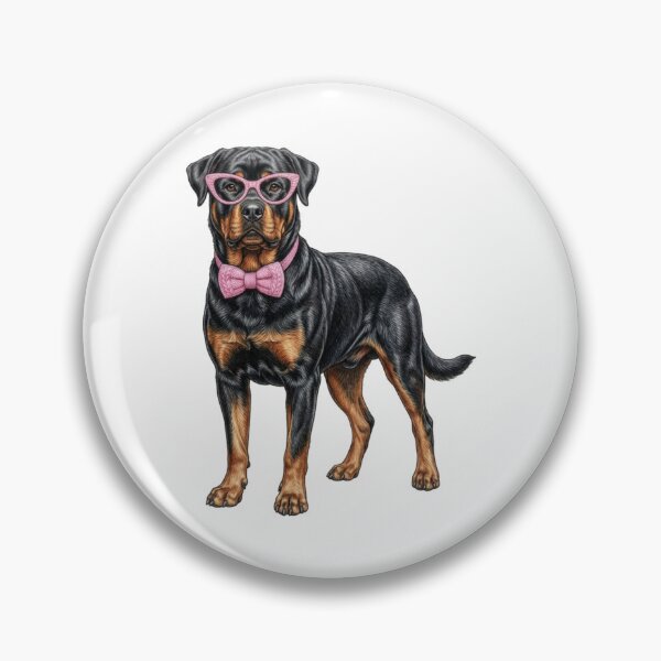 Item preview, Pink Rottweiler Sunglasses Bow Retro 90s Airbrush Dog Mom Graphic designed and sold by EvrmoodCo.