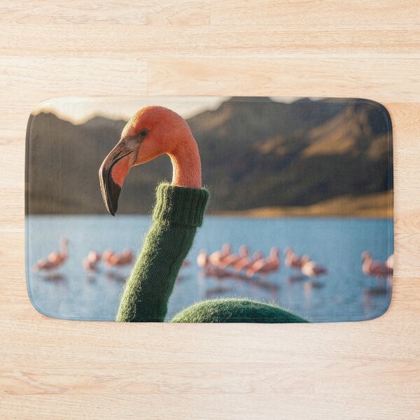 Item preview, Dapper Flamingo Stays Warm in Fisherman's Sweater  designed and sold by Tridentulus.