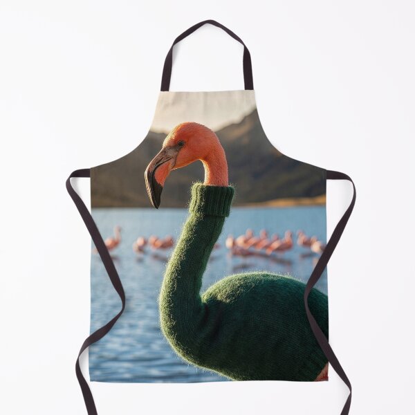 Item preview, Dapper Flamingo Stays Warm in Fisherman's Sweater  designed and sold by Tridentulus.