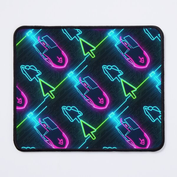 Item preview, Neon Computer Mouse and Arrow Pattern designed and sold by StickVerse by Owais.