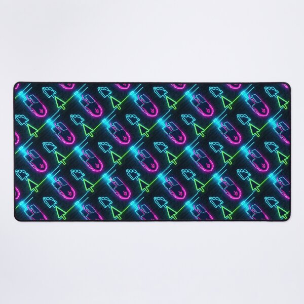 Item preview, Neon Computer Mouse and Arrow Pattern designed and sold by StickVerse by Owais.