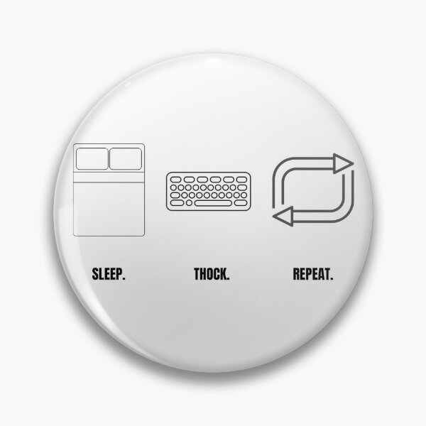 Item preview, Sleep Thock Repeat - Daily Gaming Routine designed and sold by ThockStation.