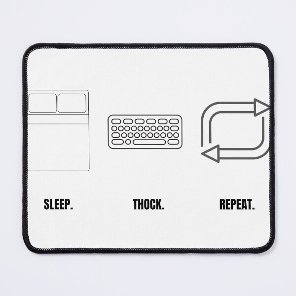Item preview, Sleep Thock Repeat - Daily Gaming Routine designed and sold by ThockStation.