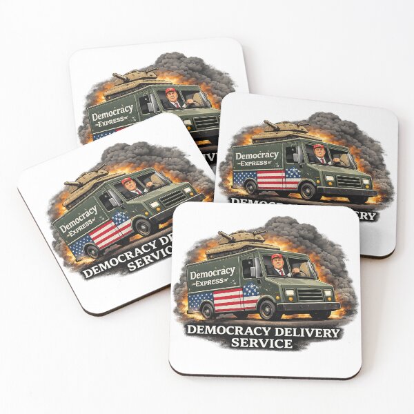 Item preview, Democracy Delivery Service Political Satire designed and sold by rocknrollstyles.