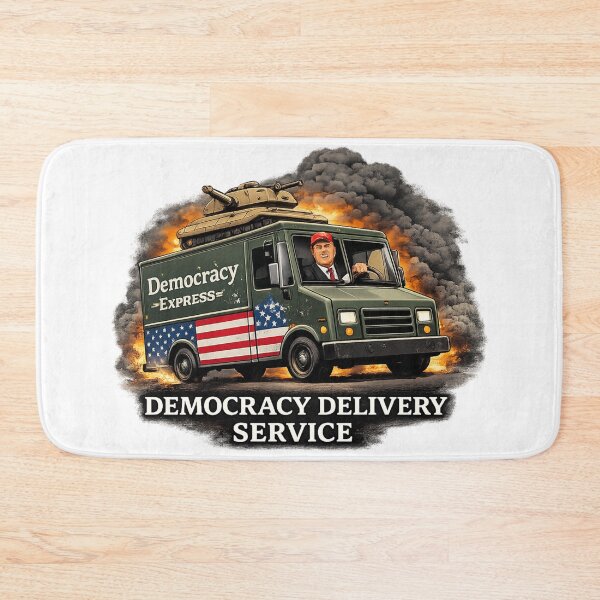 Item preview, Democracy Delivery Service Political Satire designed and sold by rocknrollstyles.