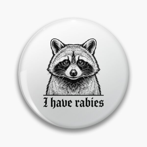 Item preview, Raccoon I Have Rabies Vintage 90s Retro Grunge Unhinged Meme Graphic designed and sold by EvrmoodCo.