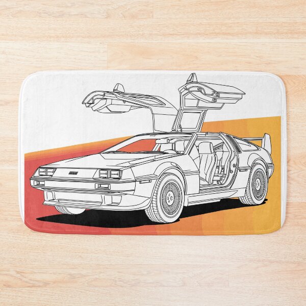 Item preview, Vintage Classic Car Delorean Art Colors designed and sold by PrintCarClub.