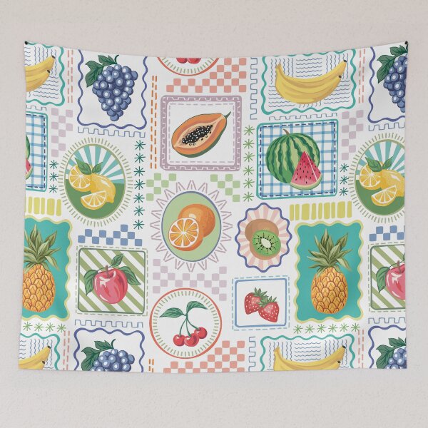 Item preview, Fruits frame pattern designed and sold by anyuka.