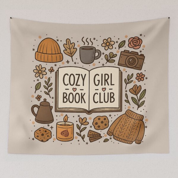 Item preview, Cozy Girl Book Club!! - Cozy Girl Book Club - Book Girl Club - Book-Loving Girl designed and sold by SoffyLee586.