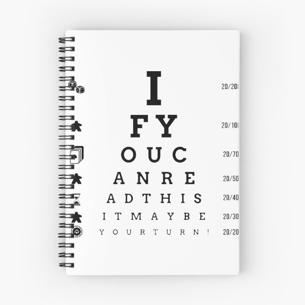 Item preview, Board Game Eye Chart T-Shirt "If you can read this it may be your turn!" designed and sold by MatthewTSherrod.