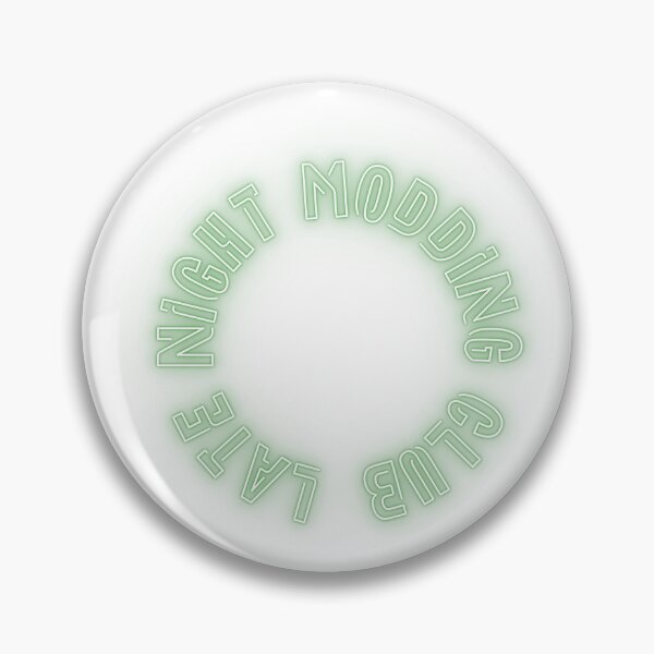 Item preview, Late Night Modding Club - Neon Keyboard Badge designed and sold by ThockStation.