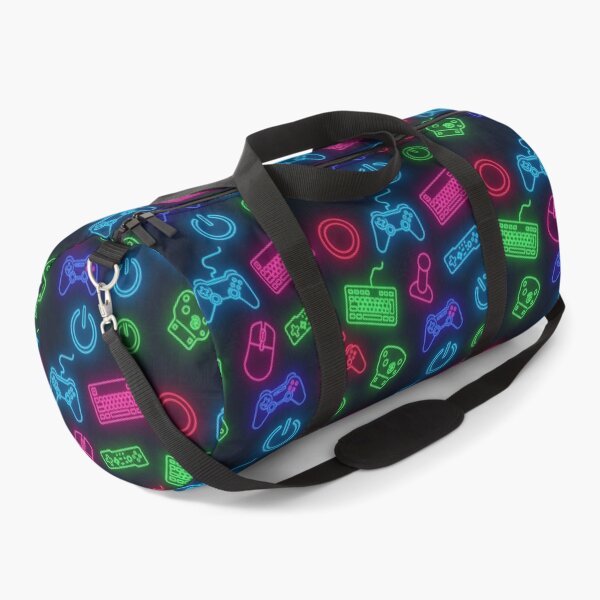 Item preview, Neon Gaming and Tech Elements Pattern designed and sold by StickVerse by Owais.