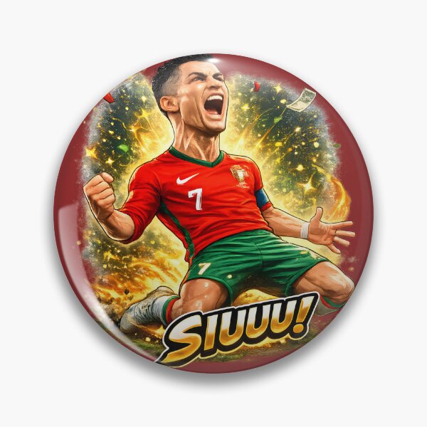 Item preview, CR7 SIUUU Celebration Cartoon – Legendary Football Goal Celebration designed and sold by KawaiiOrbit.