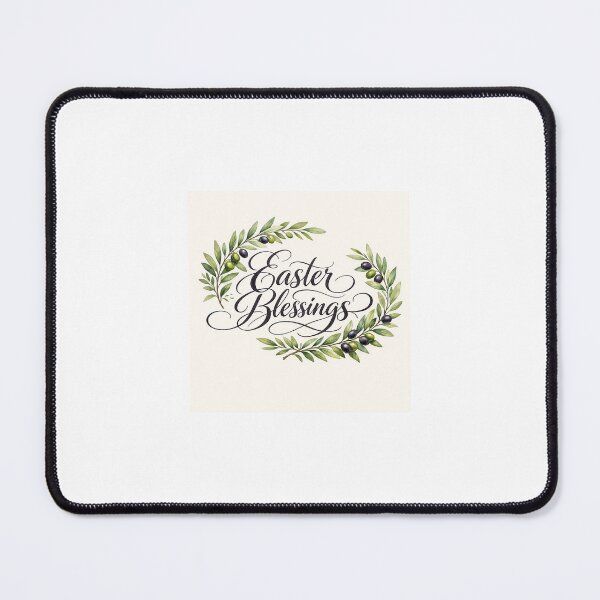 Item preview, Easter Blessings – Calligraphy with olive branches designed and sold by Lyvion design.