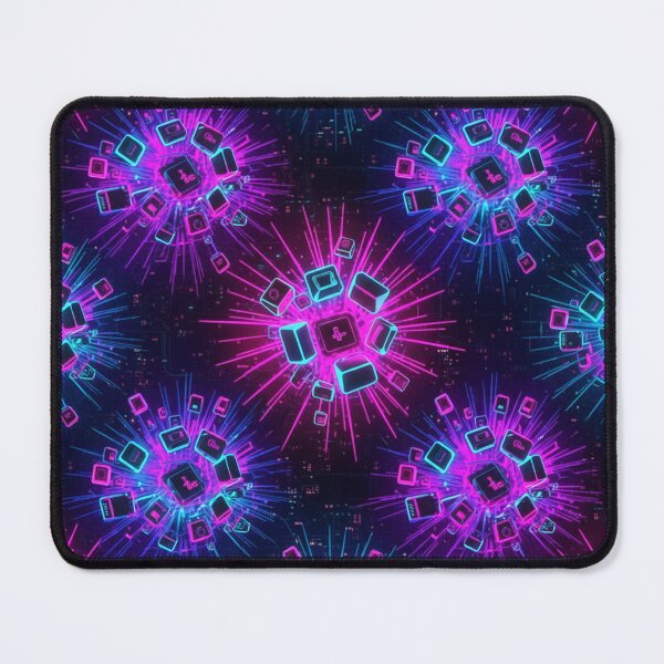 Item preview, Neon Tech Burst Pattern designed and sold by StickVerse by Owais.