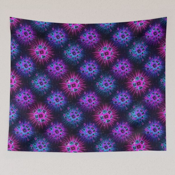 Item preview, Neon Tech Burst Pattern designed and sold by StickVerse by Owais.