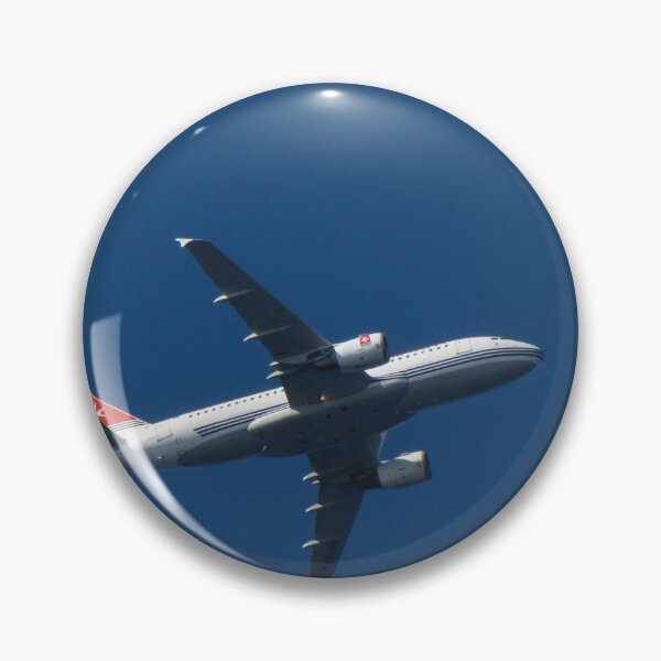 Item preview, Commercial Airplane Flying High Over Clear Blue Sky Viewed From Below In Midair designed and sold by Nmallia.