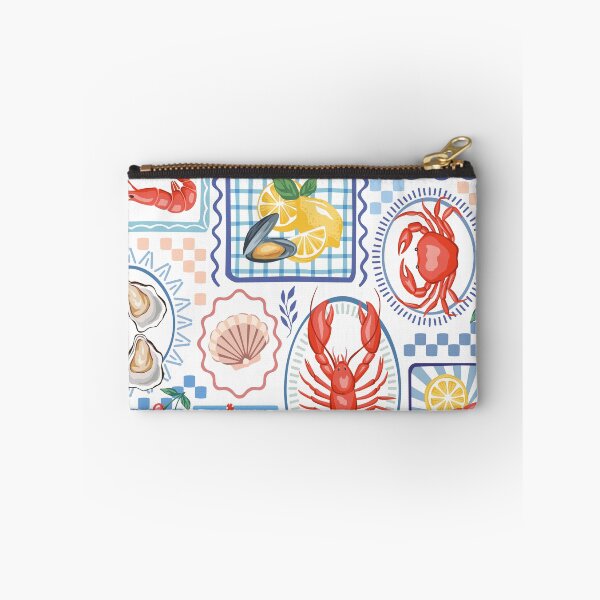Item preview, Sardines, lobster, crab seafood pattern designed and sold by anyuka.