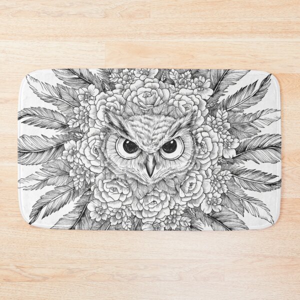 Item preview, Floral Mandala Art owl – Intricate Flower Mandala Design designed and sold by Anime9122.