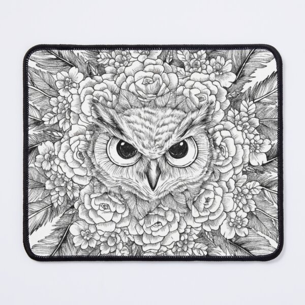 Item preview, Floral Mandala Art owl – Intricate Flower Mandala Design designed and sold by Anime9122.