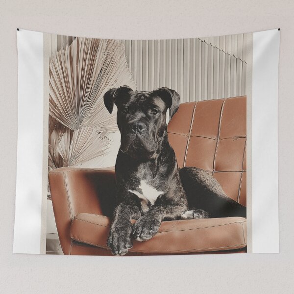 Item preview, Sophisticated Cane Corso on Brown Chair designed and sold by lautir.
