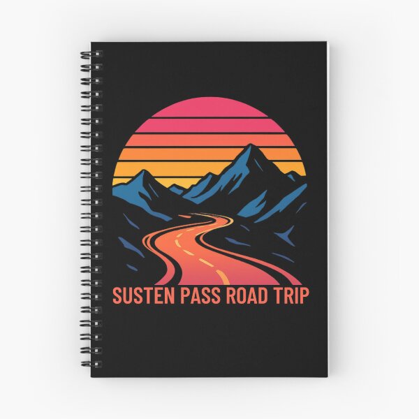 Item preview, Susten Pass Road Trip - Retro Sunset Swiss Alps designed and sold by GoaTeeGram.