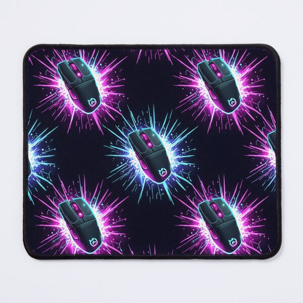 Item preview, Neon Gaming Mouse Burst Pattern designed and sold by StickVerse by Owais.