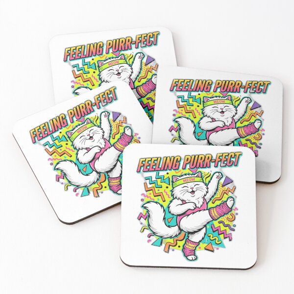 Item preview, Feeling Purr-fect – Retro 80s Workout Cat | Funny Aerobics Fitness Cat Design designed and sold by Designertony7.