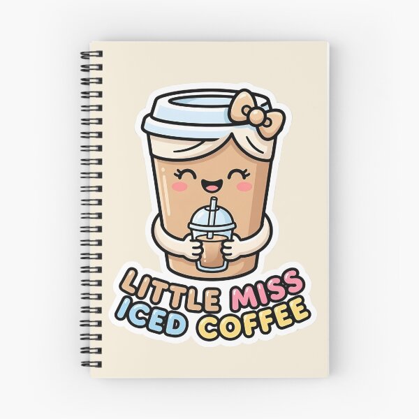 Item preview, Little Miss Iced Coffee - Cute Coffee Cup Character Sticker designed and sold by WowDezign.