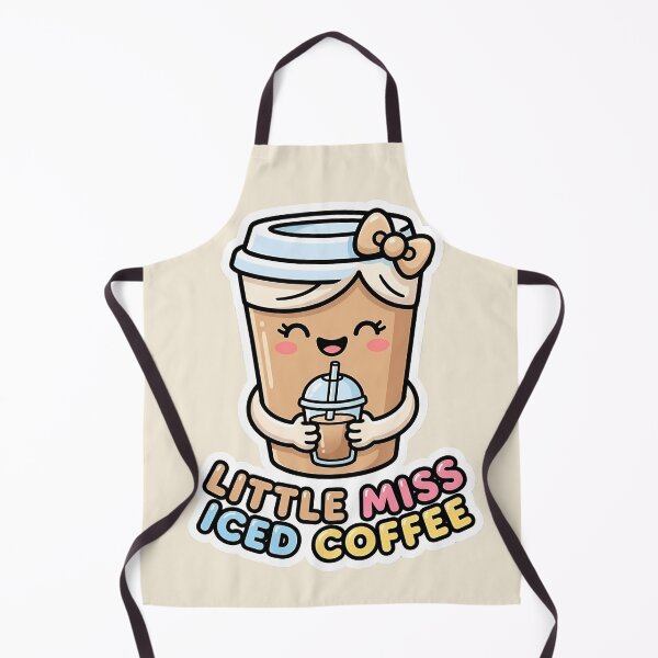 Item preview, Little Miss Iced Coffee - Cute Coffee Cup Character Sticker designed and sold by WowDezign.