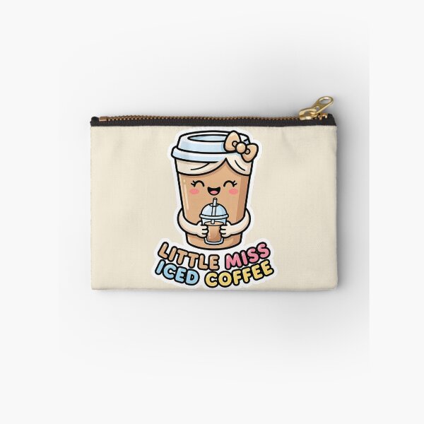 Item preview, Little Miss Iced Coffee - Cute Coffee Cup Character Sticker designed and sold by WowDezign.