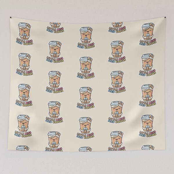 Item preview, Little Miss Iced Coffee - Cute Coffee Cup Character Sticker designed and sold by WowDezign.