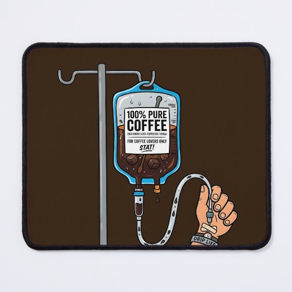 Item preview, 100% Pure Coffee - Funny IV Coffee Bag Medical Parody Design designed and sold by WowDezign.