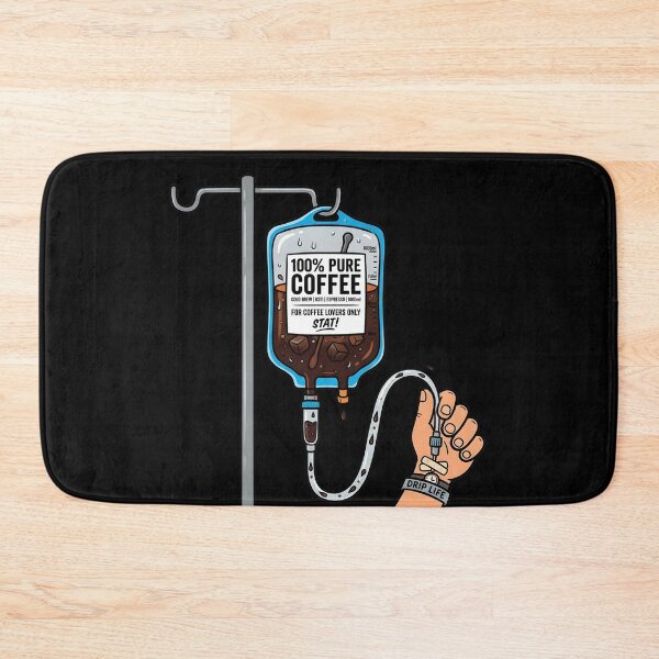 Item preview, 100% Pure Coffee - Funny IV Coffee Bag Medical Parody Design designed and sold by WowDezign.