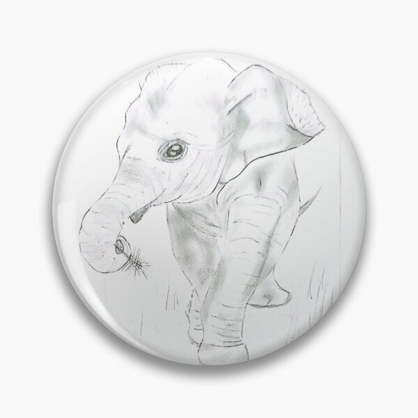 Item preview, Baby Elephant – Disegno Realistico a Matita designed and sold by DisegniPersonalizzati di irka87.