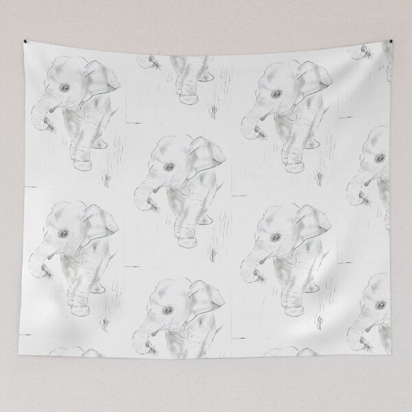 Item preview, Baby Elephant – Disegno Realistico a Matita designed and sold by DisegniPersonalizzati di irka87.