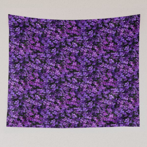 Item preview, Drawing of Vibrant violet cluster design designed and sold by NivyasArtistry.