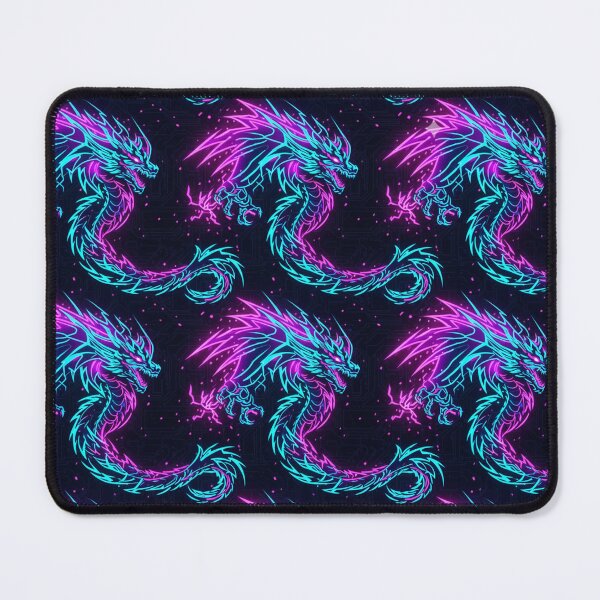 Item preview, Neon Dragon Circuit Pattern designed and sold by StickVerse by Owais.