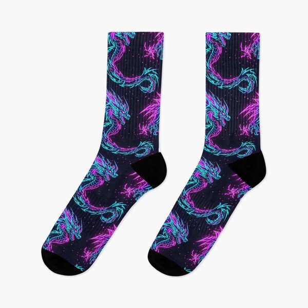 Item preview, Neon Dragon Circuit Pattern designed and sold by StickVerse by Owais.
