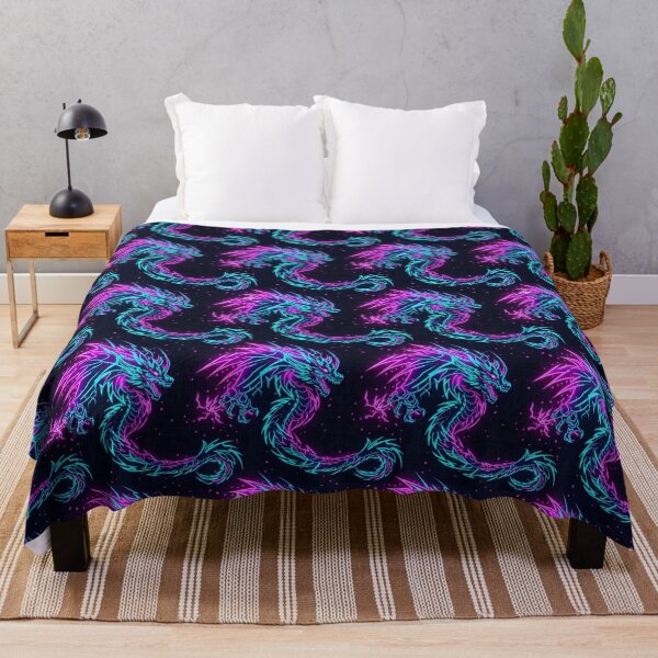 Item preview, Neon Dragon Circuit Pattern designed and sold by StickVerse by Owais.