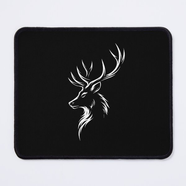 Item preview, Minimal Stag Outline Silhouette designed and sold by Ombrya.
