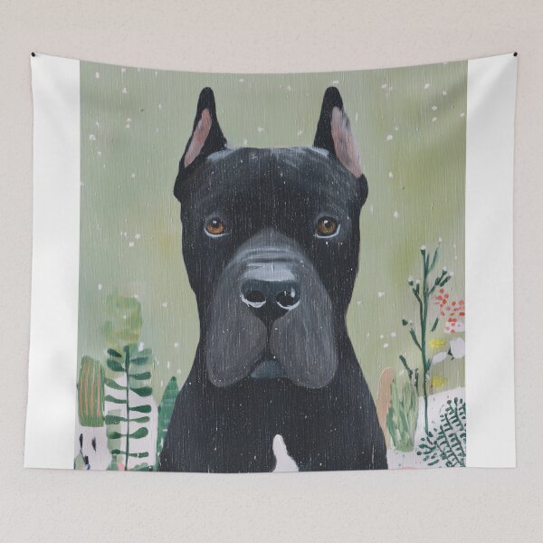 Item preview, Majestic Black Cane Corso Amidst Flora designed and sold by lautir.