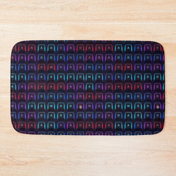 Item preview, Neon Keyboard Pattern designed and sold by StickVerse by Owais.