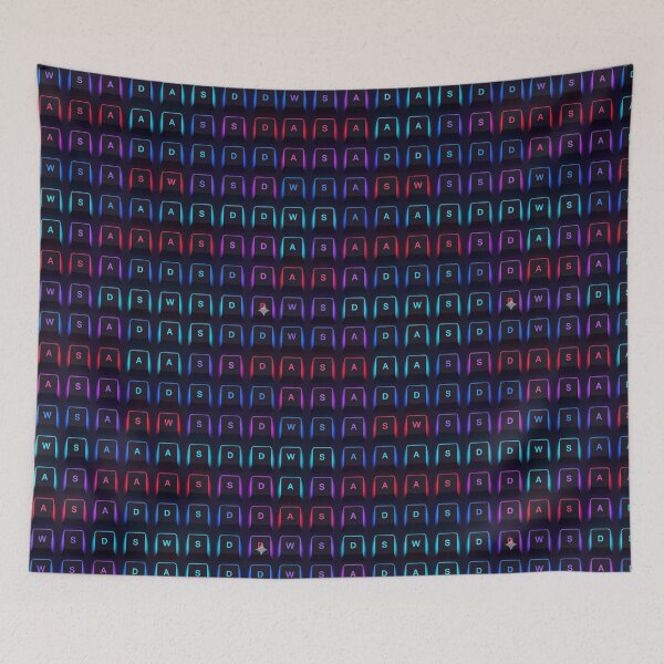 Item preview, Neon Keyboard Pattern designed and sold by StickVerse by Owais.